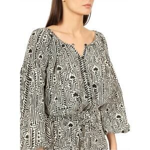 OMIKA flora blouse in ulla smoke sz L